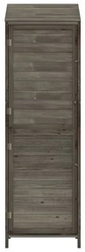 antracit tömör fenyőfa kerti fészer 55x52x174,5 cm