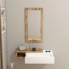 Fali polc Vien - Atlantic Pine, White