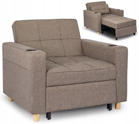 Fotel Rozkładany SOLOR Beżowy