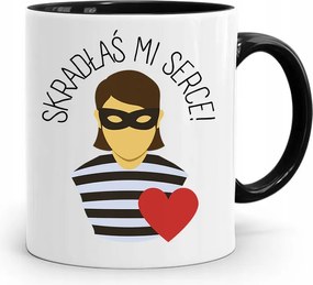 Fekete Bögre Lányoknak Elraboltad A Szívemet! fényképes nyomattal