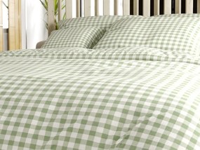 Pamut ágynemű NORDIC CHECK zöld Ágyneműhuzat mérete: 70 x 90 cm | 140 x 200 cm