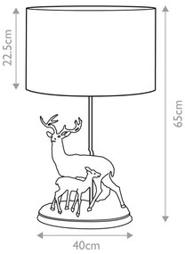 Elstead DL-AMELIA-TL - Asztali lámpa AMELIA 1xE27/40W/230V bronz