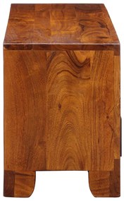 tömör akácfa többszínű TV-szekrény 110x30x40