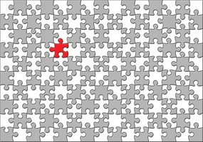 Tapéta Piros-szürke vinil puzzle 254x184 Színek ékezete falra +ragasztó