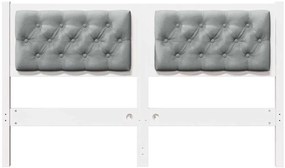 Fejtámla Egyéb Fehér és világosszürke 140 cm Tömör fenyőfa