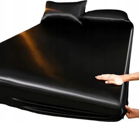 Csúszós Fényes Szatén Gumis Lepedő 200x220 Sima Szatén