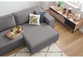 Szürke kinyitható sarokkanapé (variálható) Nihad – Bobochic Paris