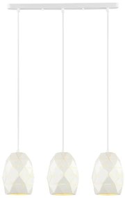 ITALUX MDM-3480/3 W - Csillár zsinóron HARLEY 3xE27/40W/230V fehér