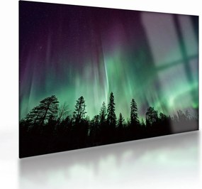 Északi fény képe (üvegen) (70x50 cm)