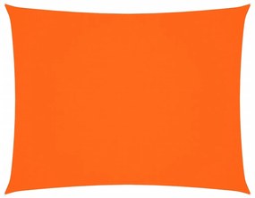narancssárga téglalap alakú oxford-szövet napvitorla 6 x 7 m