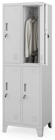 BHP munkaruhaszekrény szürke: BARTEK 2 Plus