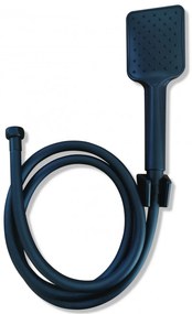 Caldo Freddo Blackfield - zuhanyfej + fix fali tartó + 1,5 m csavarodásmentes gégecső - matt FEKETE