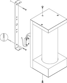 Eglo 98744 - LED Kültéri fali lámpa CIVIDINO LED/6W/230V IP44