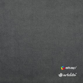 Szürkésbarna bársony kinyitható-tárolóhelyes kanapé bal oldali 223 cm Fabillo – ELTAP