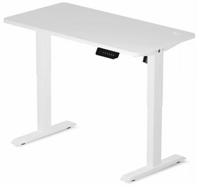 Elektromosan állítható magasságú íróasztal iskolakezdéshez, ülő-/állómunkához 120x60cm fehér LVN System Control