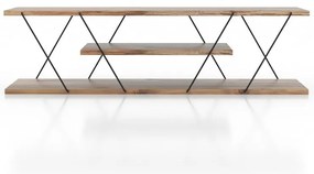 Natúr színű TV-állvány diófa dekorral 120x33 cm Canaz – Kalune Design