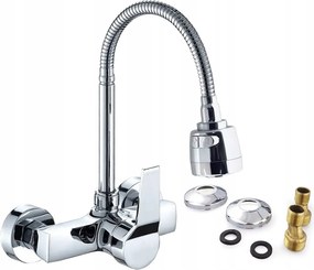 Konyhai Fali MosogatĂł Csaptelep KĂ©tfunkciĂłs Flex KrĂłm 2 ĂzemmĂłd