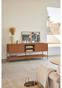 Téglavörös TV-állvány 175x74x45 cm Platt – Teulat