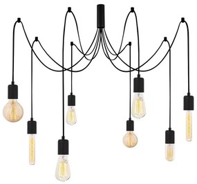 Csillár zsinóron KABLUNI 8xE27/100W/230V pók