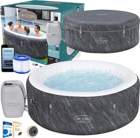 Bestway hidromasszázs Jacuzzi Lay-Z-Spa Boracay 180x66 4 személy 2x Szűrő