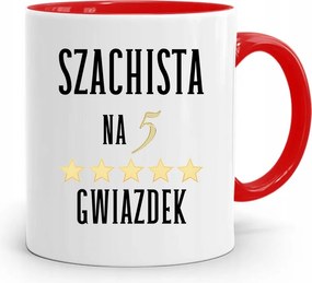 Sakkozóknak Piros Bögre Születésnapi Ajándék fényképes nyomtatással