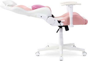 Irodai Forgószék Rózsaszín Eco-bőr Kárpittal.CANDY