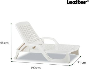 Miami napozóágy fehér