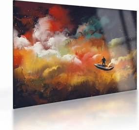 Kép - Az űrben úszó ember (üvegen) (70x50 cm)