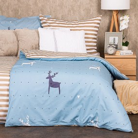 4Home Deer pamut ágyneműhuzat, 220 x 200 cm, 2 db 70 x 90 cm