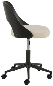 Fekete-bézs irodai szék Lucy – Actona