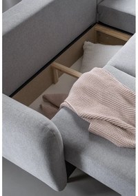 Scandic Lagom világosszürke kinyitható sarokkanapé, jobb oldali - Miuform