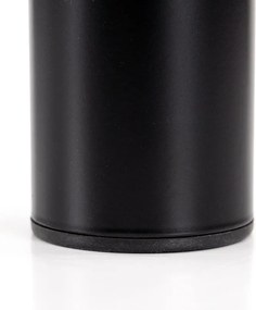 Riona 120 cm szögletes üveg étkezőasztal fekete