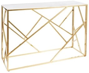 Escada dohányzóasztal, fehér / arany