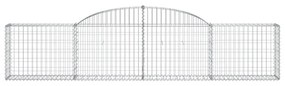 7 db íves horganyzott vas gabion kosár 300x30x60/80 cm