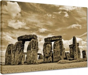Festmények 40x30 Stonehenge szépia