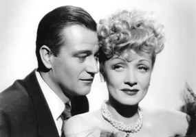 Művészeti fotózás John Wayne And Marlene Dietrich, (40 x 26.7 cm)