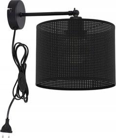 Fali Lámpa Falra, Áttört Búra, Lyukacsos, Dugós, Fekete