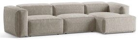 Bézs kordbársony sarokkanapé (jobb oldali-heverő résszel) Bergano – Cosmopolitan Design