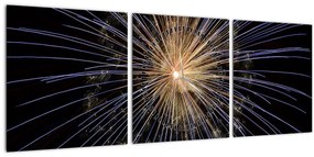Tűzijáték képe (órával) (90x30 cm)