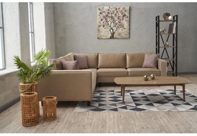 Sarokkanapé Kalen 2 (krém + fekete). Akció -22%. 1106869