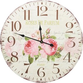 vidaXL vintage stílusú virágos falióra 60 cm