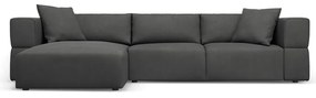 Sötétszürke sarokkanapé (bal oldali) Esther – Milo Casa
