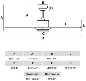 FARO 33750DC - Mennyezeti ventilátor LUZON L fehér + távirányítás