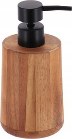 Szappanadagoló 200ml Acacia akácfa barna, fekete pumpával