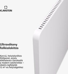 Klarstein Wonderbeam hibrid infravörös fűtőtest | 650 W | 6–12 m² | Modern kialakítás | 60x84 cm