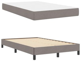 Boxrugós ágy matracmal Tópszínű 120 x 190 cm szövet