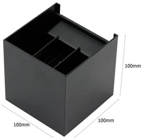 LED Kültéri fali lámpa 2xLED/3W/230V IP54 fekete