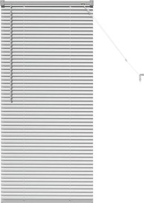 vidaXL Zsalugáter Redőnyök Ezüst 130 x 55 cm Alumínium
