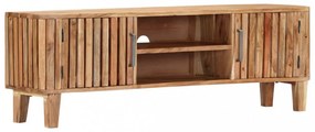 tömör akácfa TV-szekrény 130 x 30 x 45 cm
