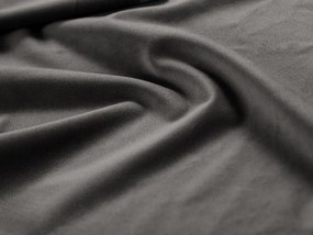 Sötétszürke bársony fotel Georgia – Micadoni